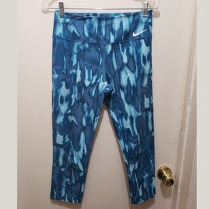 Nike Dri-Fit Blue Tie Dye Capri Leggings